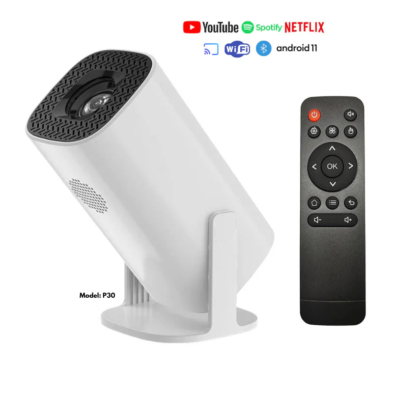 Mini Smart Android Portable Projector - 4K home theater Projector